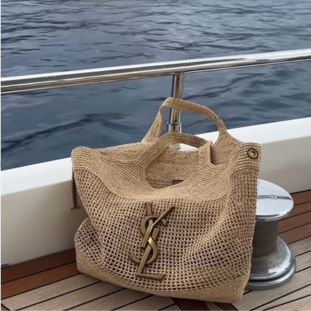 Elegant Tan Crochet Women's Bag